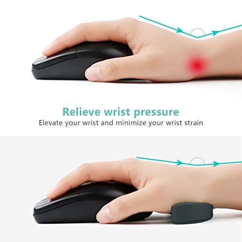 MYCARBON Mouse Wrist Rest Pad,Comfortable Mouse Wrist Rest Support For Computer,Durable and Lightweight For Easy Moving & Pain Relief (Black)