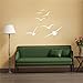 Flying Birds Wall Decals, Vinyl Stickers for Dorm, Nursery, Office, Kids Room, Bedroom, Living Room - Modern Home Decor Y20 (White)