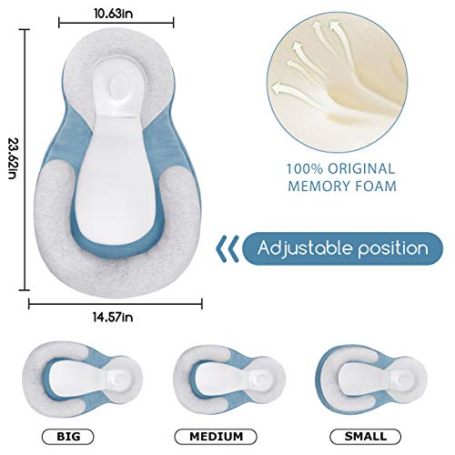 Mestron Portable Baby Bed Babies Head Support Pillow Newborn Baby