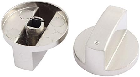 Pyuang Alloy Gas Stove Cooker Range Knob Control Switch 2pcs Silver Tone