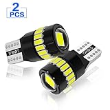 WEXZN 194 led bulbs,Super Bright T10 168 175 2825 W5W LED Bulbs 6500K White Replacement Bulbs for Car Interior Dome Map Door Courtesy License Plate Lights (2 PACKS)