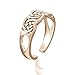 Hoops & Loops Sterling Silver Flash Plated Rose Gold Irish Celtic Knot Toe Ring
