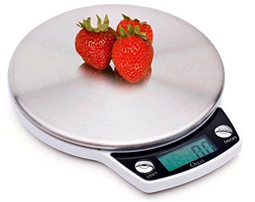 Ozeri ZK011 Precision Pro Stainless-Steel Digital Kitchen Scale with Oversized Weighing Platform
