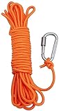 AITREASURE 32.8ft. / 6 mm Floating Rope for Boat Water Tow Rope with Hooks Throw
