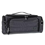 Lug Women's Trolley Toiletry Bag, Compact Travel Case, Brushed Grey