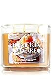 Bath & Body Works 14.5 Ounce 3-wick Scented Candle Pumpkin Cupcake Limited Edition 2015 Fall