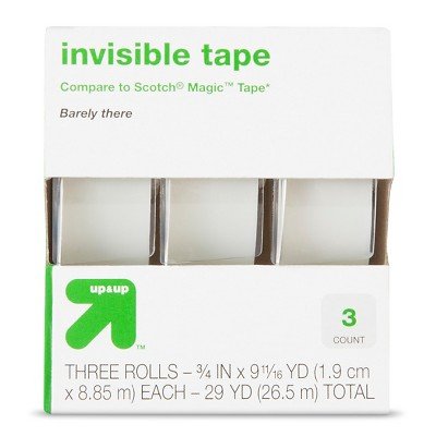 3pk Invisible Tape - up&up&trade;