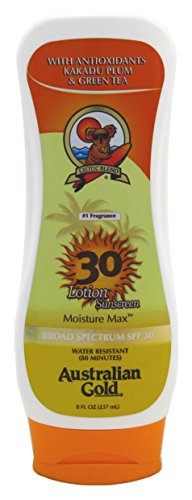 Australian Gold Spf#30 Lotion 8 Ounce Water Resistant Sunscreen (235ml) (2 Pack)