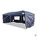 Goutime Pop Up Canopy Tent with Sidewalls, Large Backyard Tents for Parties 10x20,Commercial Heavy Duty Gazebo for Outdoor Christmas Party Events,Blue