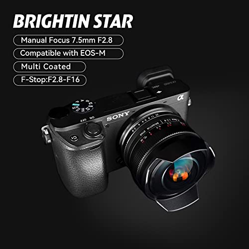 Brightin Star 7.5mm F2.8 Ultra WideAngle Fisheye Manual Focus APSC
