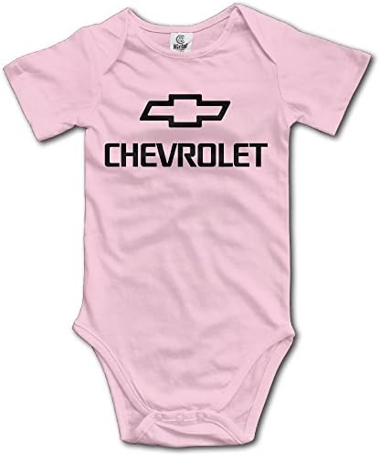 Ogbcom Baby's Chevrolet Hanging Bodysuit Romper Playsuit Outfits Clothes Climbing Clothes Short Sleeve Pink