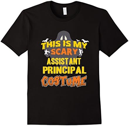 Mens This Is My Scary Assistant Principal Custome Job TShirt 2XL Black
