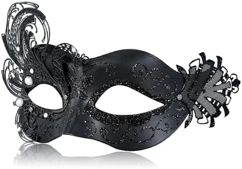 Amazon.com: liweiyu Masquerade Mask for Women Metal Mask Shiny