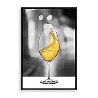 Framed Canvas Wall Art Goblet Canvas Prints Home Artwork Decoration for Living Room,Bedroom - 16x24 inches
