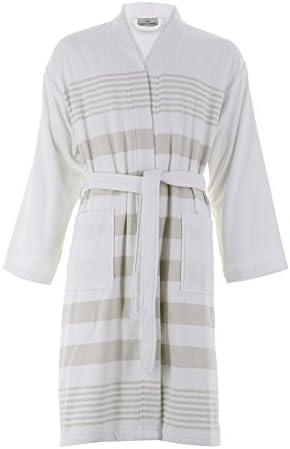 Cottonna 100% Turkish Cotton Fouta Bathrobe - Pestemal Robe Hammam Collection