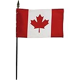 Canada - 4" x 6" World Stick Flag