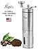 Manual Coffee Grinder - Conical Burr Coffee Grinder - Hand Coffee Grinder Gift Set - Adjustable for Fine/Coarse Grind, Perfect for French Press, Cold Brew & Pour Over - Burr Mill Coffee Grinder