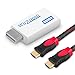 WOVTE Wii to HDMI Converter Real 720P 1080P HD Output Video Audio Converter Adapter with High Speed HDMI Cable 6 ft Supports All Wii Display Modes primary