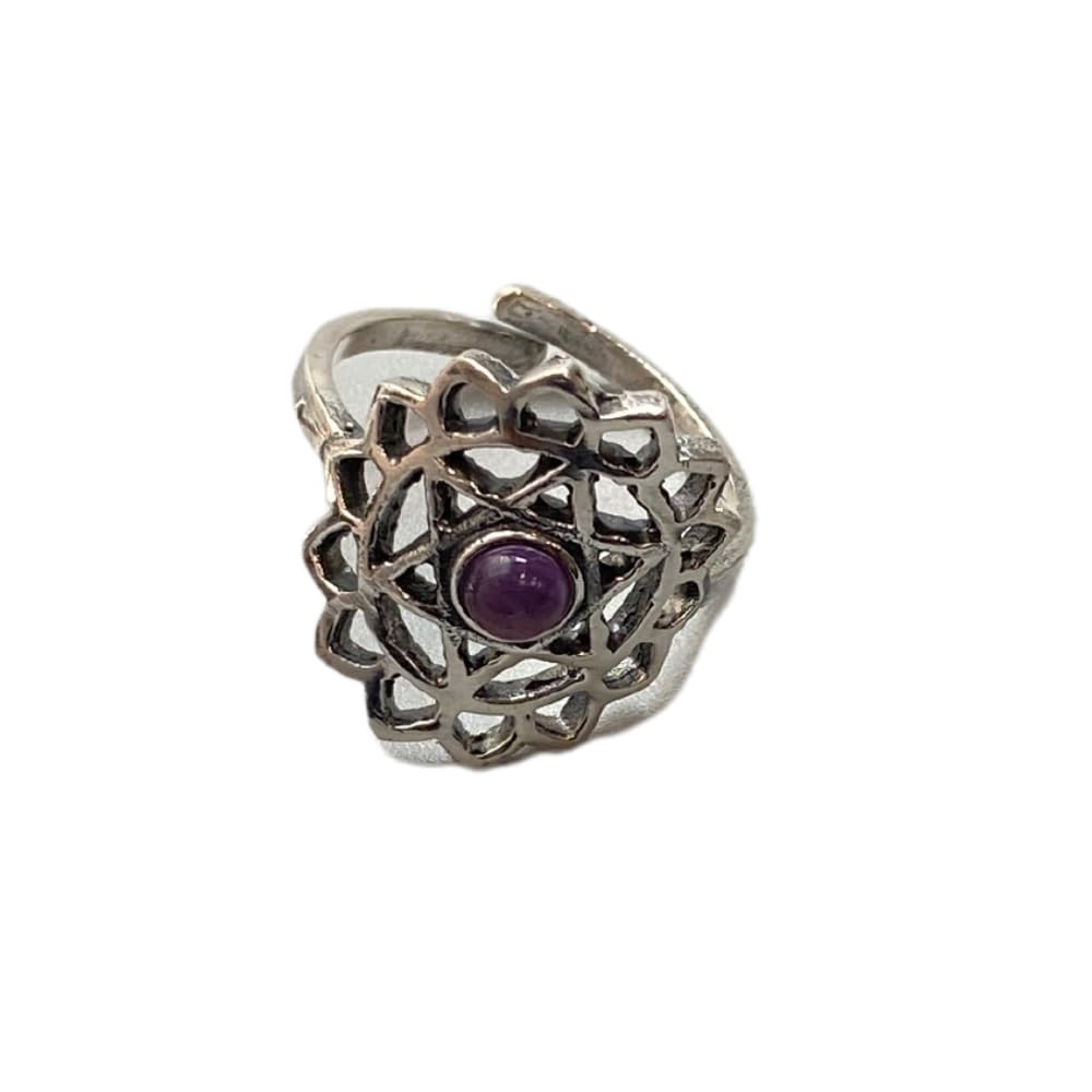 VIE Anahata Crystal Ring, Amethyst
