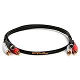 Cmple - S-Video & 2-RCA Audio Cables Combo 4 Pin SVideo Male Cord, Gold Plated - 3 Feet