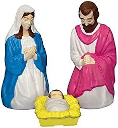 3-Piece Lighted Outdoor Christmas Nativity Scene-Cretamarket