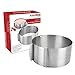 KALREDE Cake Ring Molds-Adjustable from 6 Inch to 12 Inch Stainless Steel Round Mousse Cake Mould - Baking Accessoories