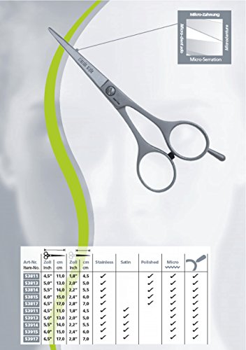 Kretzer Classic-Hairdressing Shear Stainless Steel, Polished with Removable Finger Rest 6.0 Inch (57215)-Made in Germany