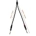 DISINO 1/8 Inch TRS Stereo to Dual 1/4 inch TS Mono Y-Splitter Cable 3.5mm Aux Mini Jack Stereo Breakout Cable Path Cords - 10 feet
