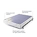 ZINUS Metal Box Spring with Wood Slats, 9 Inch Mattress Foundation, Sturdy Steel Structure, Easy Assembly, California King