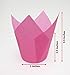 Katgely Pink Tulip Cupcake Liner Medium Height 2.5 to 3.5 Inches Tall (Pack of 200)