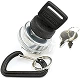 Scag 48798 Key Switch w/Protective Cover Upgrade : 3 Keys & Free Carabiner - HD Switch