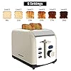 2-Slice-Toaster-Morpilot-Toaster-with-2-Wide-Stainless-Steel-Slot-and-LED-Display Toaster 2 Slice, Morpilot Stainless Steel Retro Toaster with Timer, Wide Slot, Defrost/Reheat/Cancel Fuction, Removable…