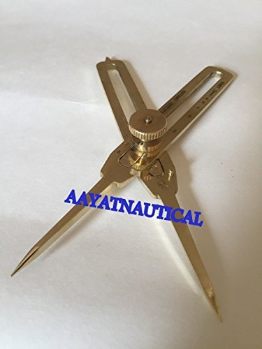 Solid Brass Divider Drafting Proportional Tool 6" Navigational Compass Caliper