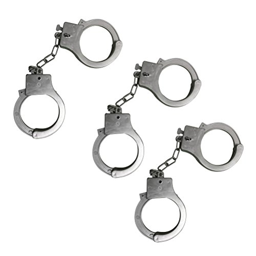 TOYMYTOY 6Pcs Childrens Handcuff Police Pretend Play Props Cosplay Hero Role Play Props for Kids Party Costumes / Role Play / Stage Performance