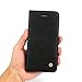 iPhone 7 Plus/8 Plus Case, VVIA Leather Case, Classic Leather Wallet Case Slim Folio Book Cover with Credit Card Slots, Cash Pocket, Stand Holder, Magnet Closure (Black)