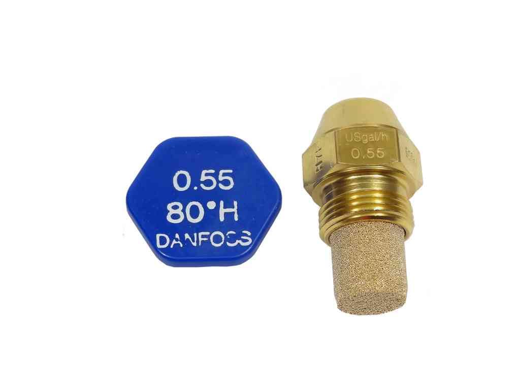 Danfoss Oil Fired Boiler Burner Nozzle 0.55 x 80 H USgal/h ° Degree Spray Pattern Heating Jet 2.11 Kg/h