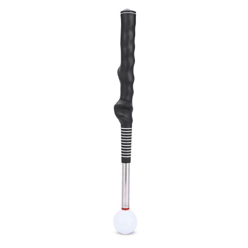 Huairdum Golf Swing Trainer, Retractable Golf Swing Practice Stick Golf Training Aids Golf Grip Aid Correcting Gesturer Training Aid for Strength Grip Tempo and Flexibility Training