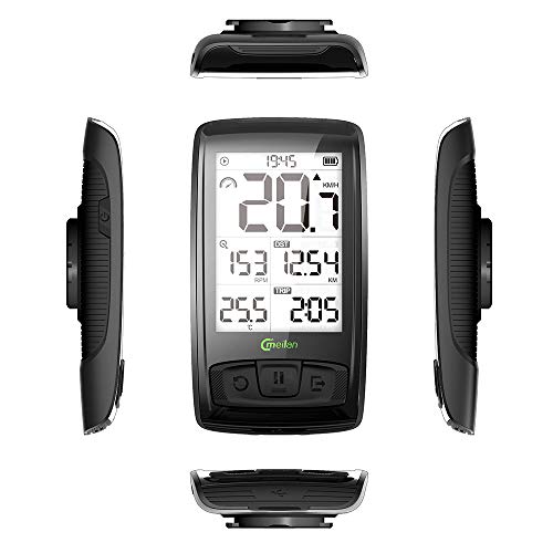 MEILAN Cycling Computer M4 ANT+ BLE4.0 Wireless Bike Computer with Cadence/Speed Sensor Waterproof - Thumbnail 7