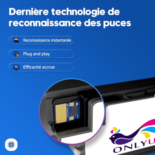 ONLYU 950XL and 951XL Ink Cartridges Replacement for HP 950 and 951 Cartridges Compatible with HP Officejet Pro 8600 for Officejet Pro 8620 8610 8615 8625 276dw 251DW (4 Packs)