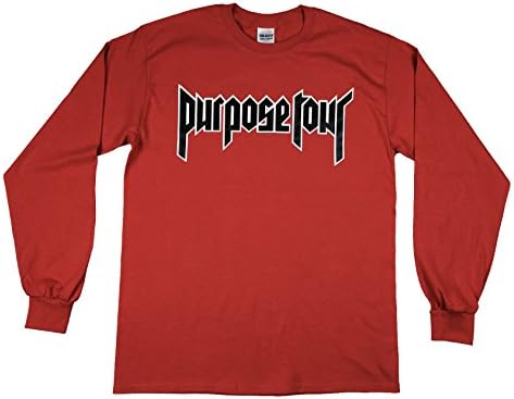 Justin Bieber Purpose Tour - Red Long Sleeve T-Shirt