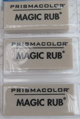 Gray Rectangular Vinyl Wedge Erasers, 3/Pack Professional Grade