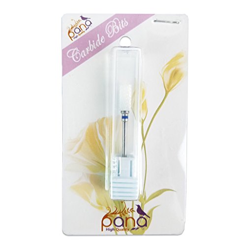 Pana Professional - Flat Top Small Barrel White Ceramic Bit 3/32" Shank Size - Nail Drill Bit for Dremel Machine