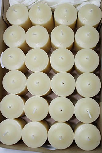 Enlightened Ambience Tangy Blood Orange Scented Ivory Votive Candles 24 Pack