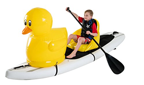 Stand Up Floats DU1 Inflatable Toy Duck and seat Easily attaches to Any SUP Paddle Board with Removable Universal Harness, Yellow, Large, by - Thumbnail 2