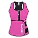 FeelinGirl Women's Vest Sport Girdle Waist Trainer Trimmer L,Large,Pink