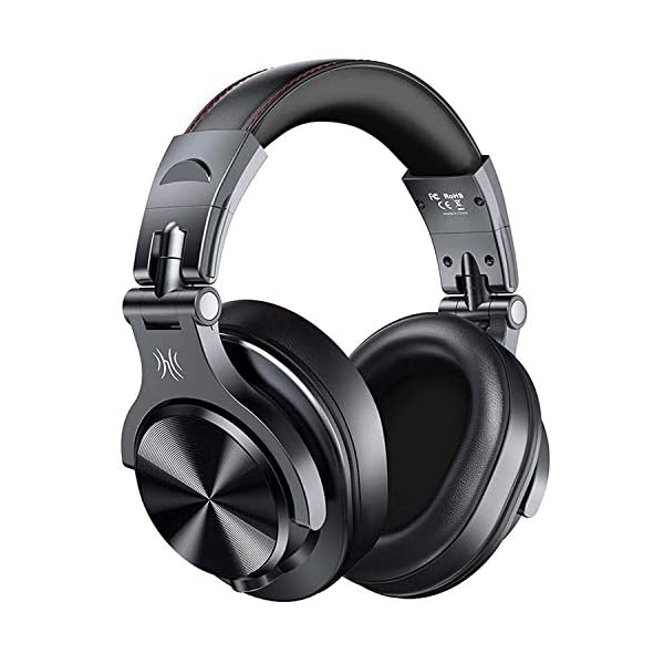 OneOdio-A70-Bluetooth-Headphones-Over-Ear-50-Hrs-Playtime-Stereo-WirelessWired-Headset-with-CVC60-Mic-Professional-Studio-Monitor-Mixing-Headphones-for-TVPCPhone OneOdio A70 Bluetooth Headphones Over Ear, 72 Hrs Playtime, Monitor Level Stereo Sound Quality, Foldable Wireless&Wired…