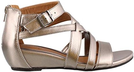Women's Euro Soft by Sofft, Remmy Low Heel Sandals ANTHRACITE 7.5 M