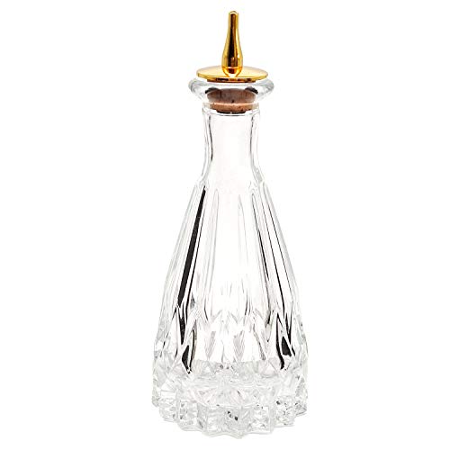 Bitters Bottle - DaVinci Bitter Bottle For Cocktail, 5oz / 150ml, Glass Dash Bottle With Stainless Steel Dasher Top - DSBT0015 (5oz/150ml)