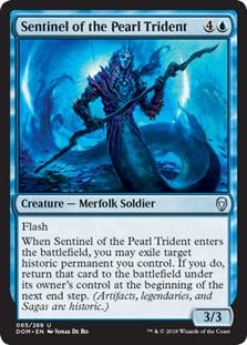 Amazon 英語版 ドミナリア Dominaria Dom 真珠三叉矛の歩哨 Sentinel Of The Pearl Trident マジック ザ ギャザリング Mtg トレカ 通販