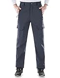 Nonwe Men's Winter Windproof Fleece Lined Snow Ski Pants